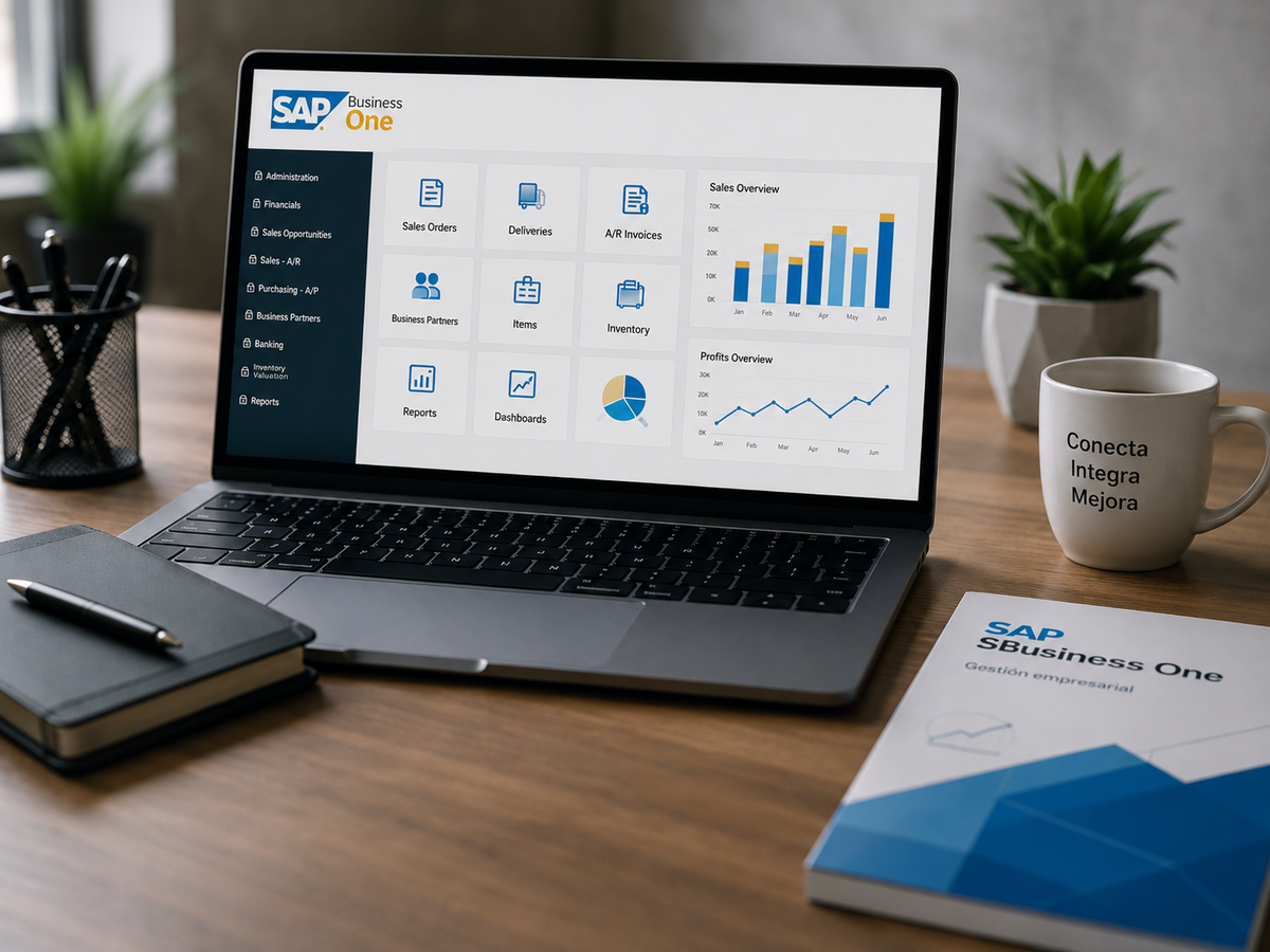 Consultoría especializada en SAP Business One para reportes, integraciones, desarrollos y soporte empresarial