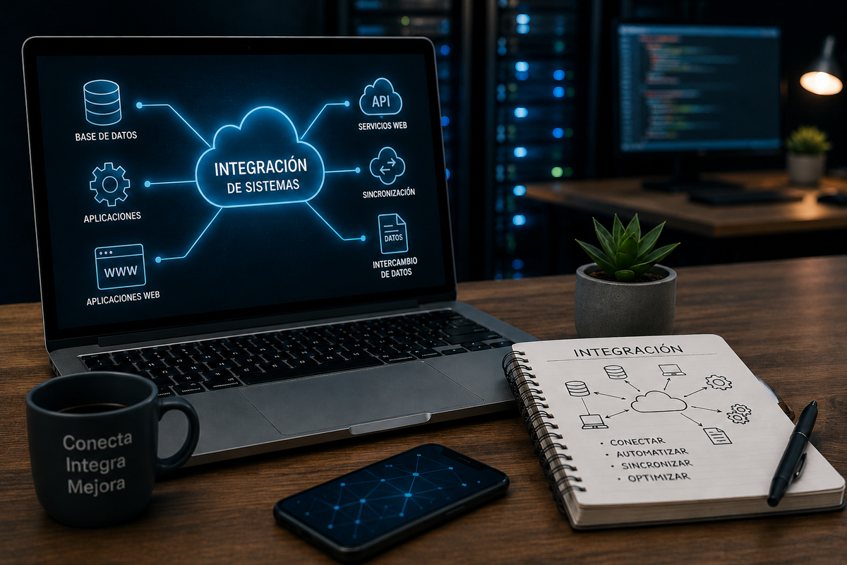 Integración de sistemas empresariales mediante APIs, Web Services y automatización de flujos de información