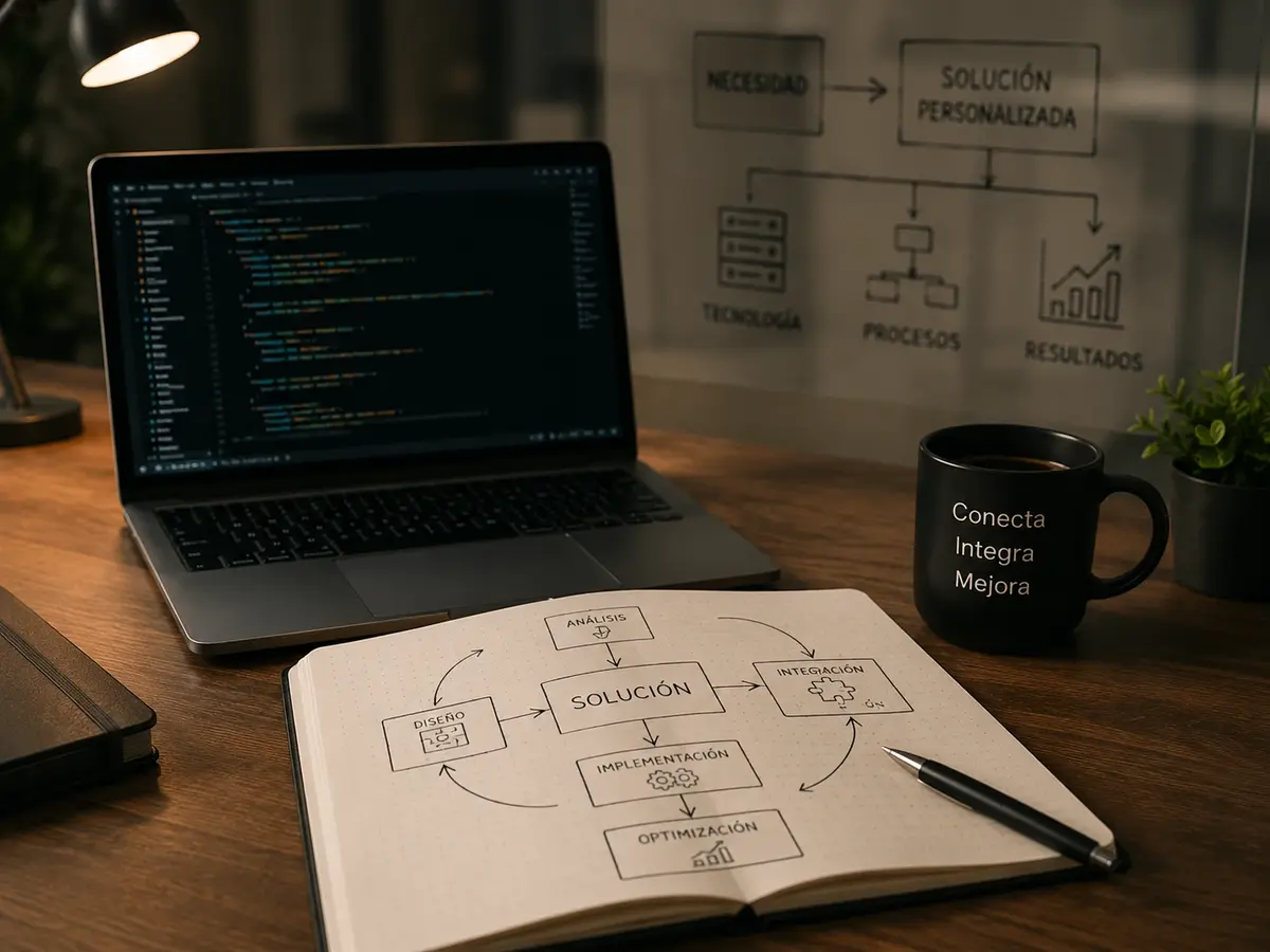 Desarrollo de soluciones empresariales a medida para conectar procesos, tecnología e información